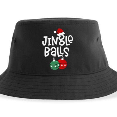 Jingle Balls Tinsel Tits Funny Matching Couple Chestnuts Sustainable Bucket Hat