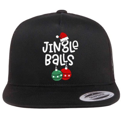 Jingle Balls Tinsel Tits Funny Matching Couple Chestnuts Flat Bill Trucker Hat