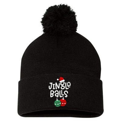 Jingle Balls Tinsel Tits Funny Matching Couple Chestnuts Pom Pom 12in Knit Beanie