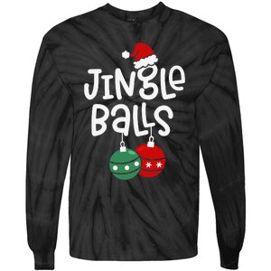 Jingle Balls Tinsel Tits Funny Matching Couple Chestnuts Tie-Dye Long Sleeve Shirt