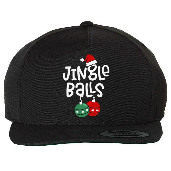 Jingle Balls Tinsel Tits Funny Matching Couple Chestnuts Wool Snapback Cap