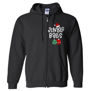 Jingle Balls Tinsel Tits Funny Matching Couple Chestnuts Full Zip Hoodie