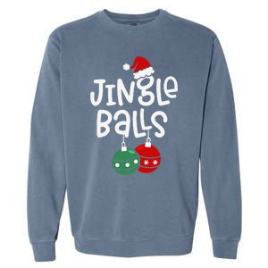 Jingle Balls Tinsel Tits Funny Matching Couple Chestnuts Garment-Dyed Sweatshirt