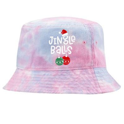 Jingle Balls Tinsel Tits Funny Matching Couple Chestnuts Tie-Dyed Bucket Hat