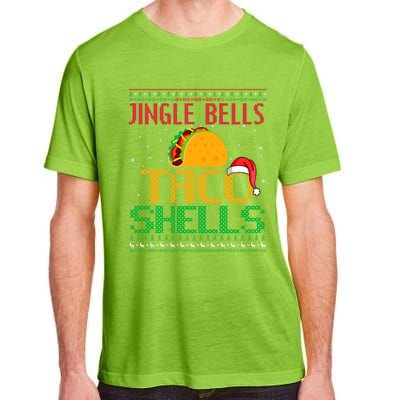 Jingle Bell Taco Shells Christmas Mexican Png Gift Adult ChromaSoft Performance T-Shirt