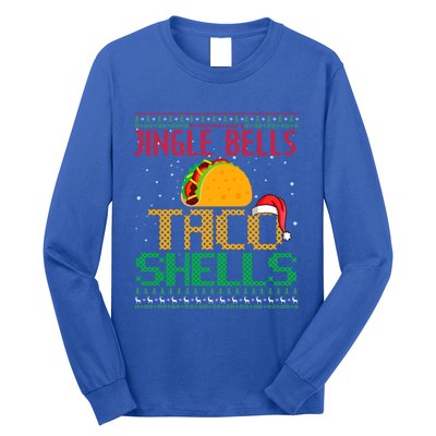 Jingle Bell Taco Shells Christmas Mexican Png Gift Long Sleeve Shirt