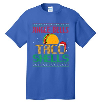 Jingle Bell Taco Shells Christmas Mexican Png Gift Tall T-Shirt