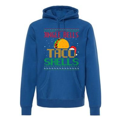 Jingle Bell Taco Shells Christmas Mexican Png Gift Premium Hoodie