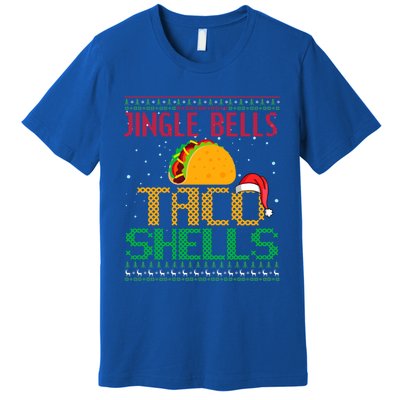 Jingle Bell Taco Shells Christmas Mexican Png Gift Premium T-Shirt