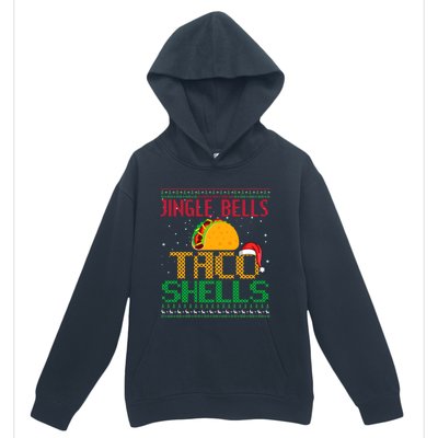 Jingle Bell Taco Shells Christmas Mexican Png Gift Urban Pullover Hoodie