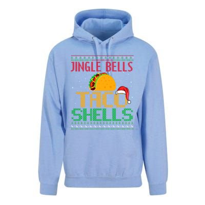 Jingle Bell Taco Shells Christmas Mexican Png Gift Unisex Surf Hoodie