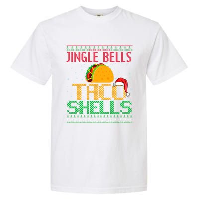 Jingle Bell Taco Shells Christmas Mexican Png Gift Garment-Dyed Heavyweight T-Shirt