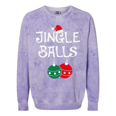 Jingle Balls Tinsel Tits Chestnuts Christmas Couple Matching Colorblast Crewneck Sweatshirt