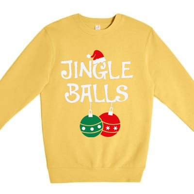 Jingle Balls Tinsel Tits Chestnuts Christmas Couple Matching Premium Crewneck Sweatshirt