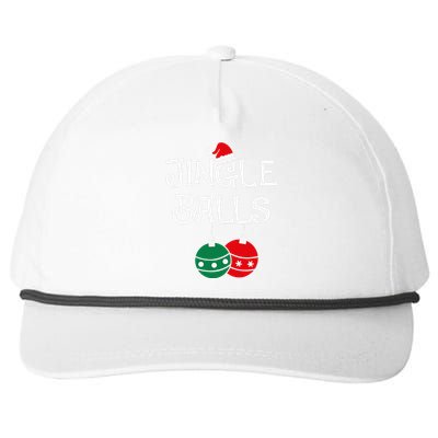 Jingle Balls Tinsel Tits Chestnuts Christmas Couple Matching Snapback Five-Panel Rope Hat