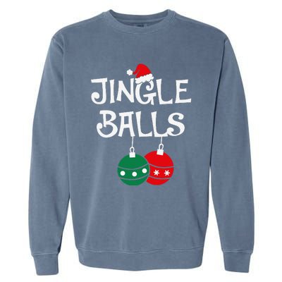 Jingle Balls Tinsel Tits Chestnuts Christmas Couple Matching Garment-Dyed Sweatshirt