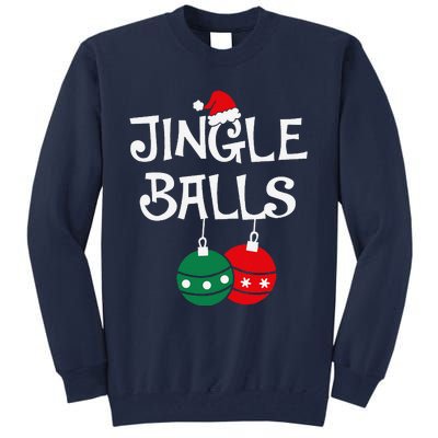 Jingle Balls Tinsel Tits Chestnuts Christmas Couple Matching Tall Sweatshirt