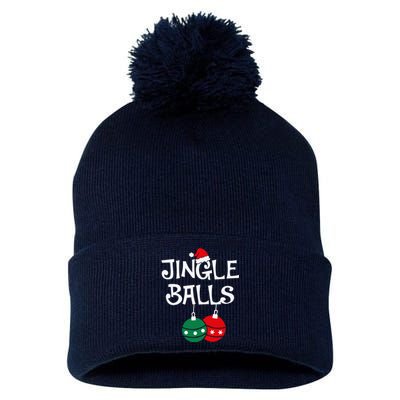 Jingle Balls Tinsel Tits Chestnuts Christmas Couple Matching Pom Pom 12in Knit Beanie