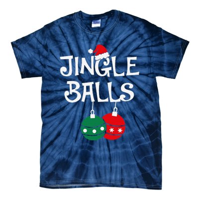 Jingle Balls Tinsel Tits Chestnuts Christmas Couple Matching Tie-Dye T-Shirt