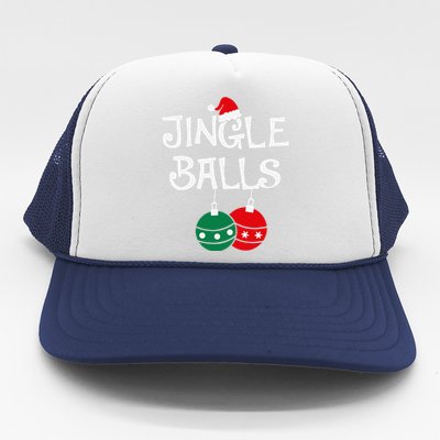 Jingle Balls Tinsel Tits Chestnuts Christmas Couple Matching Trucker Hat