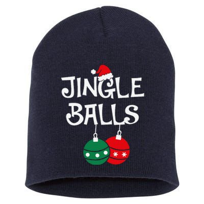 Jingle Balls Tinsel Tits Chestnuts Christmas Couple Matching Short Acrylic Beanie