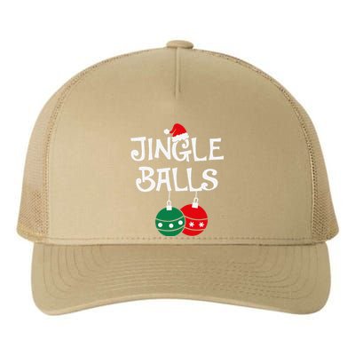 Jingle Balls Tinsel Tits Chestnuts Christmas Couple Matching Yupoong Adult 5-Panel Trucker Hat