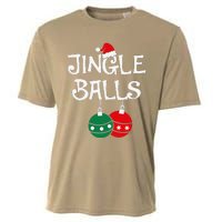 Jingle Balls Tinsel Tits Chestnuts Christmas Couple Matching Cooling Performance Crew T-Shirt