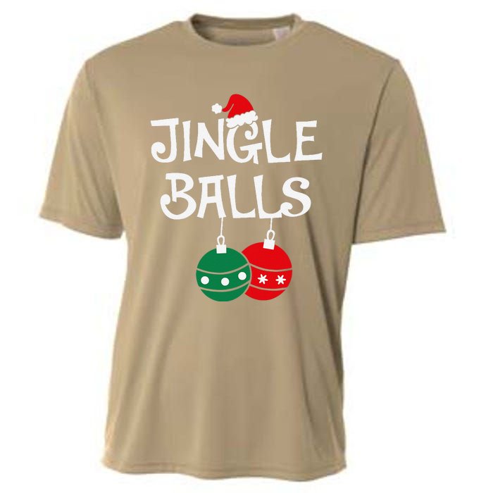 Jingle Balls Tinsel Tits Chestnuts Christmas Couple Matching Cooling Performance Crew T-Shirt