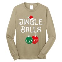 Jingle Balls Tinsel Tits Chestnuts Christmas Couple Matching Long Sleeve Shirt