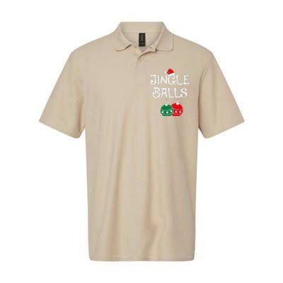 Jingle Balls Tinsel Tits Chestnuts Christmas Couple Matching Softstyle Adult Sport Polo