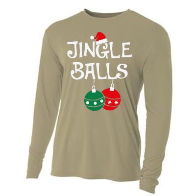 Jingle Balls Tinsel Tits Chestnuts Christmas Couple Matching Cooling Performance Long Sleeve Crew