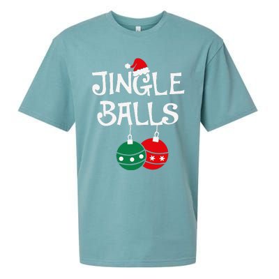 Jingle Balls Tinsel Tits Chestnuts Christmas Couple Matching Sueded Cloud Jersey T-Shirt