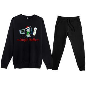 Jingle Bell Telemetry Nurse Christmas Crew Tele Tech Xmas Premium Crewneck Sweatsuit Set