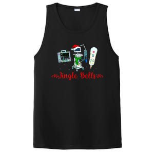 Jingle Bell Telemetry Nurse Christmas Crew Tele Tech Xmas PosiCharge Competitor Tank