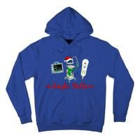 Jingle Bell Telemetry Nurse Christmas Crew Tele Tech Xmas Tall Hoodie