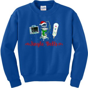 Jingle Bell Telemetry Nurse Christmas Crew Tele Tech Xmas Kids Sweatshirt