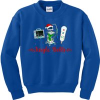 Jingle Bell Telemetry Nurse Christmas Crew Tele Tech Xmas Kids Sweatshirt