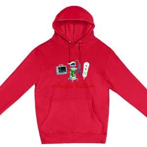 Jingle Bell Telemetry Nurse Christmas Crew Tele Tech Xmas Premium Pullover Hoodie