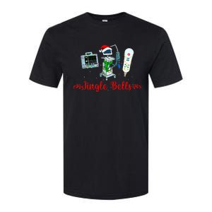 Jingle Bell Telemetry Nurse Christmas Crew Tele Tech Xmas Softstyle CVC T-Shirt