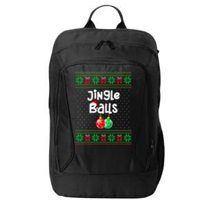 Jingle Balls Tinsel Tits Funny Matching Couple Ugly Christmas Sweater City Backpack