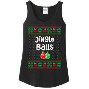 Jingle Balls Tinsel Tits Funny Matching Couple Ugly Christmas Sweater Ladies Essential Tank