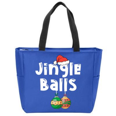 Jingle Balls Tinsel Tits Funny Matching Couple Chestnuts Meaningful Gift Zip Tote Bag