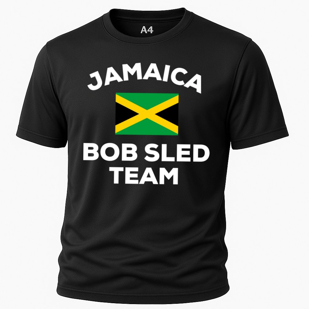 Jamaica Bobsled Team Jamaican Flag Gift Cooling Performance Crew T-Shirt