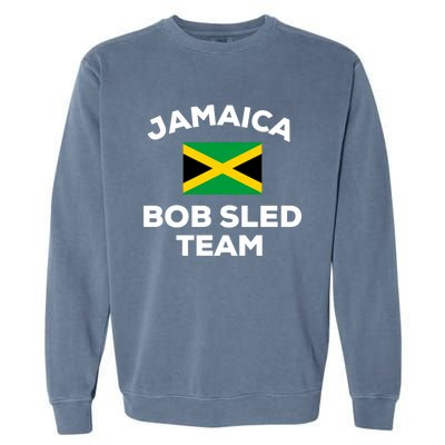 Jamaica Bobsled Team Jamaican Flag Gift Garment-Dyed Sweatshirt