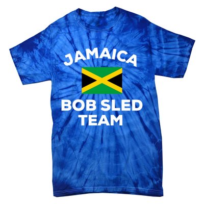 Jamaica Bobsled Team Jamaican Flag Gift Tie-Dye T-Shirt