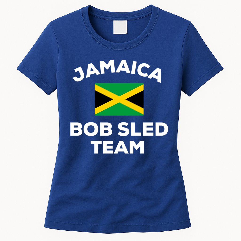 Jamaica Bobsled Team Jamaican Flag Gift Womens T-Shirt