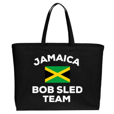 Jamaica Bobsled Team Jamaican Flag Gift Cotton Canvas Jumbo Tote