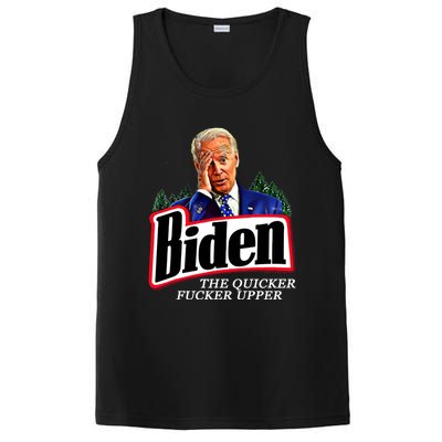 Joe Biden The Quicker Fucker Upper PosiCharge Competitor Tank