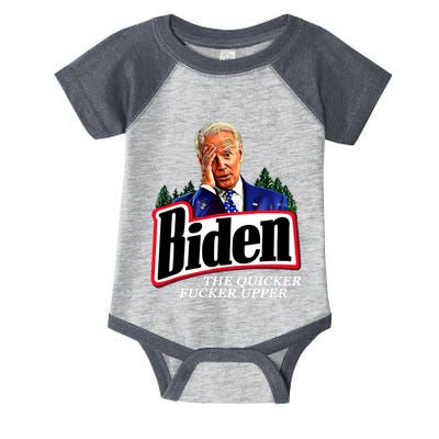 Joe Biden The Quicker Fucker Upper Infant Baby Jersey Bodysuit