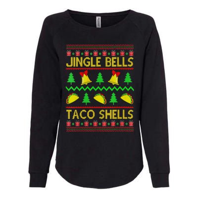 Jingle Bell Taco Shells Funny Christmas Mexican Womens California Wash Sweatshirt